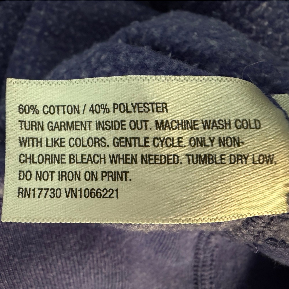Mossimo XL West Coast Purple Full Zip Hoodie Sweatshirt Graphic Surf Beach 1497 - Picture 4 of 4